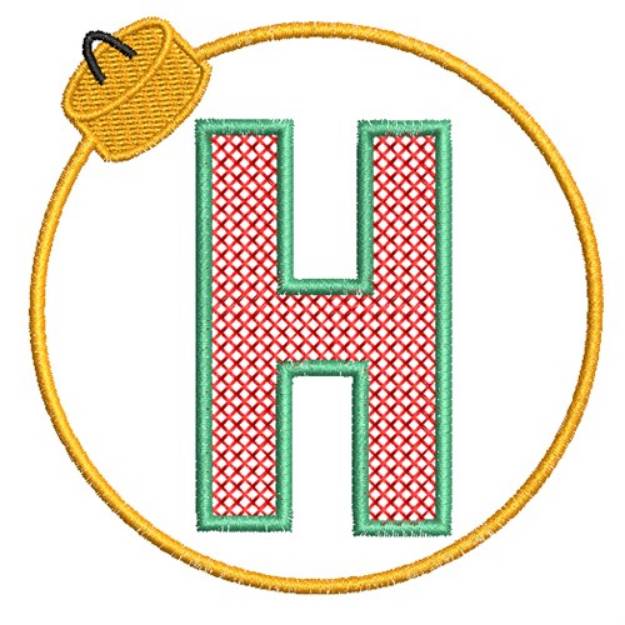 Picture of Christmas Ornament H Machine Embroidery Design