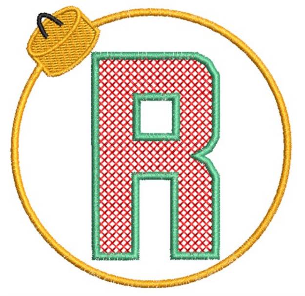 Picture of Christmas Ornament R Machine Embroidery Design
