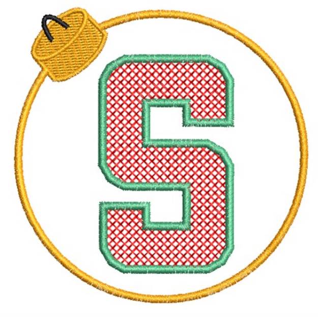 Picture of Christmas Ornament S Machine Embroidery Design