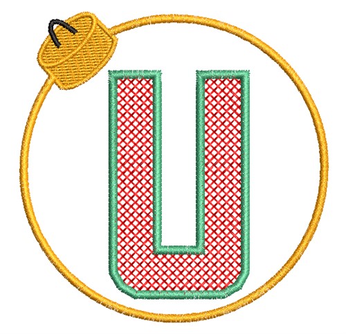 Christmas Ornament U Machine Embroidery Design