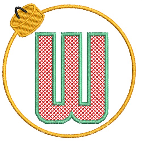 Christmas Ornament W Machine Embroidery Design