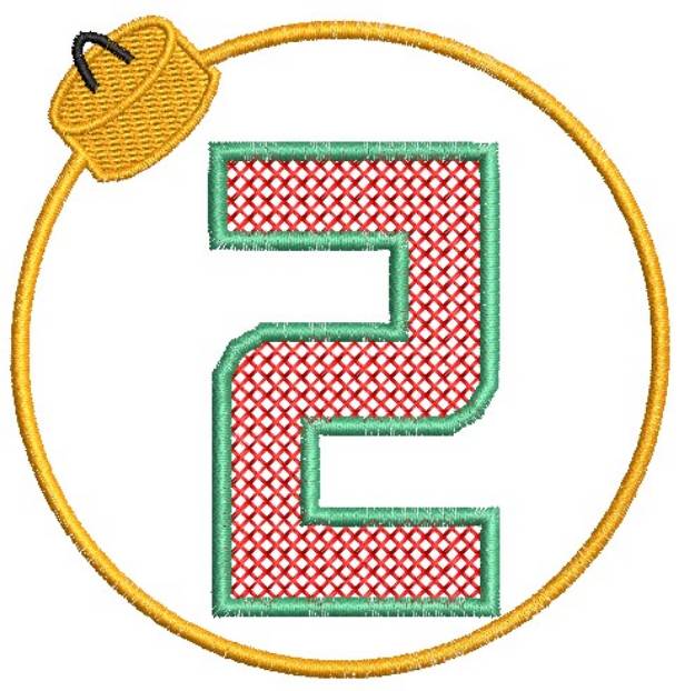 Picture of Christmas Ornament Z Machine Embroidery Design