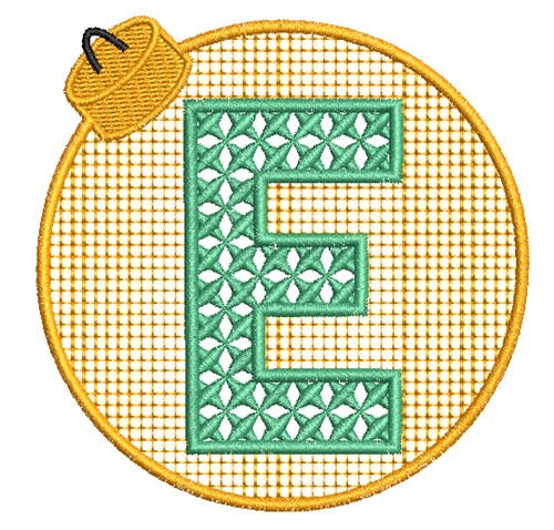 Xmas Ornament E Machine Embroidery Design