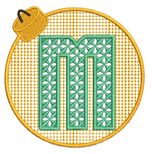 Xmas Ornament M Machine Embroidery Design