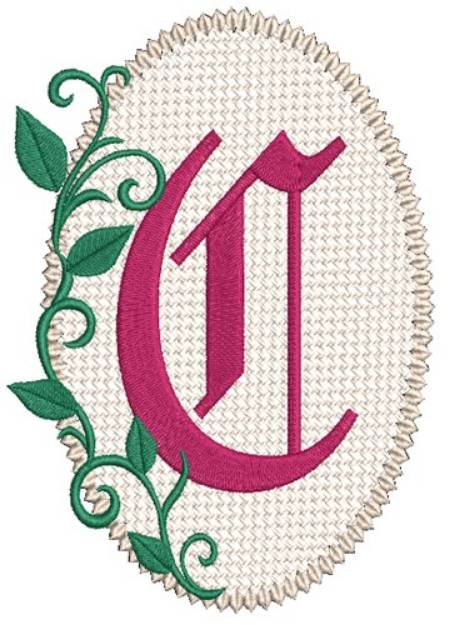 Picture of Olde English Monogram C Machine Embroidery Design