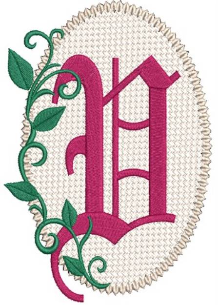 Picture of Olde English Monogram V Machine Embroidery Design