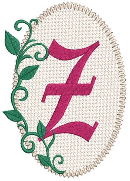 Picture of Olde English Monogram Z Machine Embroidery Design
