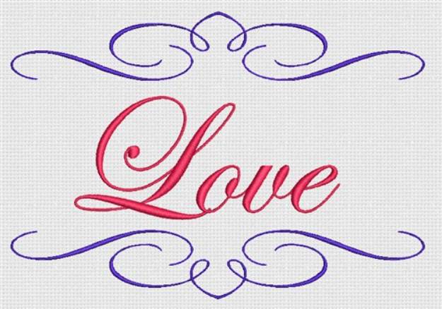Picture of Love Machine Embroidery Design