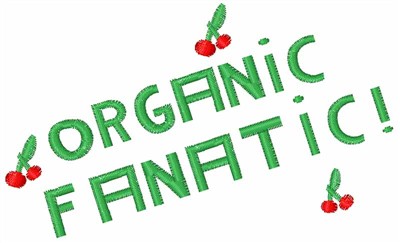 Organic Fanatic Cherries Machine Embroidery Design