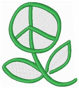 Picture of Peace Flower Machine Embroidery Design