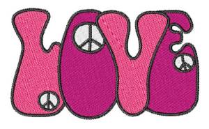 Picture of Love Sign Machine Embroidery Design