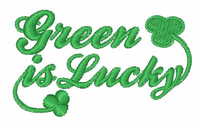 Green Is Lucky Machine Embroidery Design