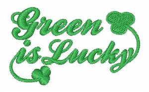 Picture of Green Is Lucky Machine Embroidery Design