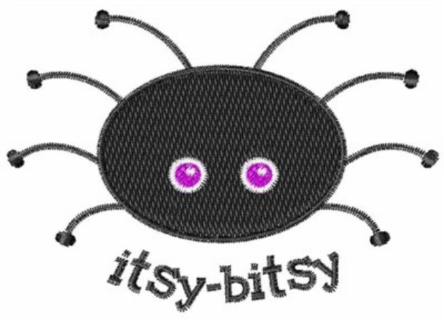 Picture of Itsy Bitsy Black Spider Machine Embroidery Design