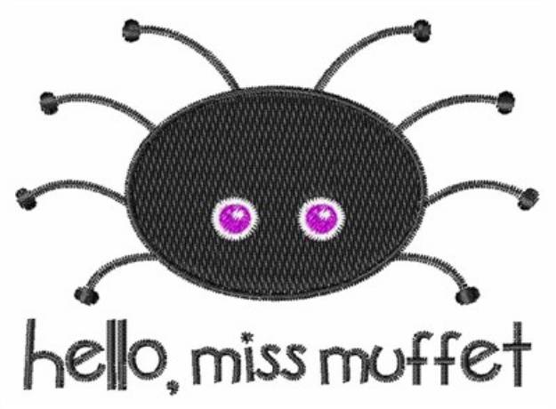 Picture of Miss Muffet Spider Machine Embroidery Design