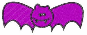 Picture of Purple Bat Machine Embroidery Design