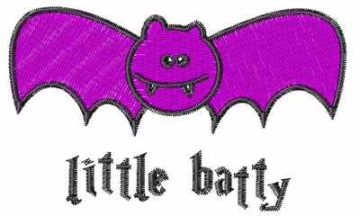 Little Batty Machine Embroidery Design