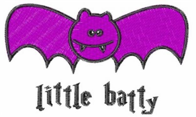 Picture of Little Batty Machine Embroidery Design