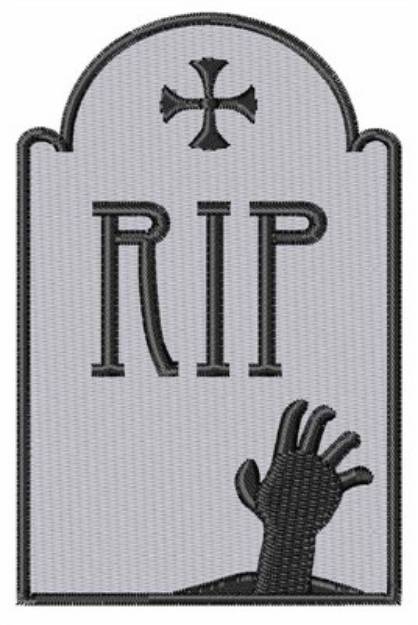 Picture of RIP Tombstone Machine Embroidery Design
