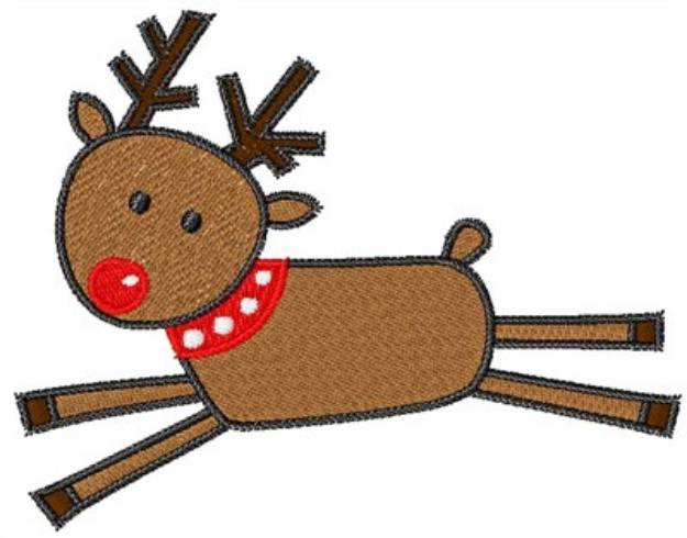 Picture of Rudolph Machine Embroidery Design