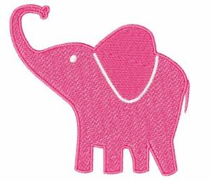 Picture of Pink Elephant Machine Embroidery Design
