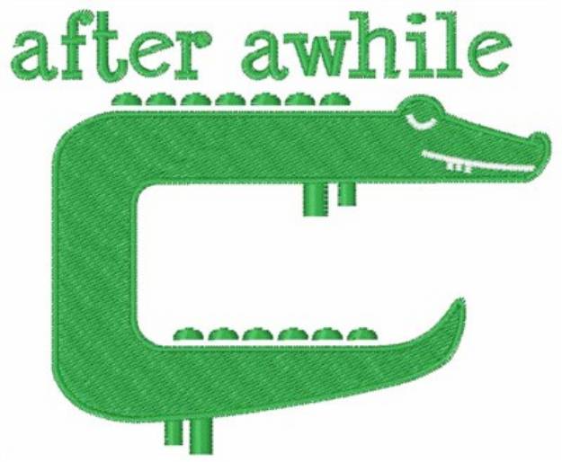 Picture of After Awhile Crocodile Machine Embroidery Design
