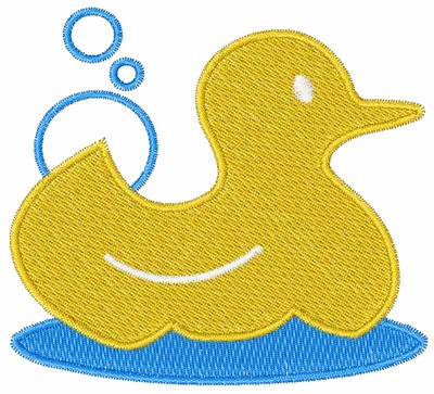Yellow Ducky Machine Embroidery Design