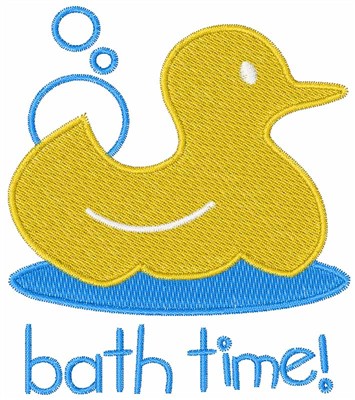 Ducky Bath Time Machine Embroidery Design