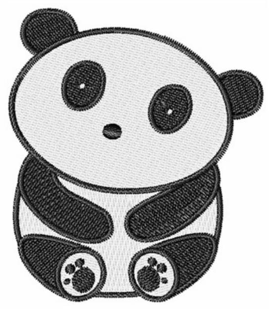 Picture of Panda Bear Machine Embroidery Design