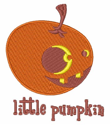 Little Pumpkin Machine Embroidery Design