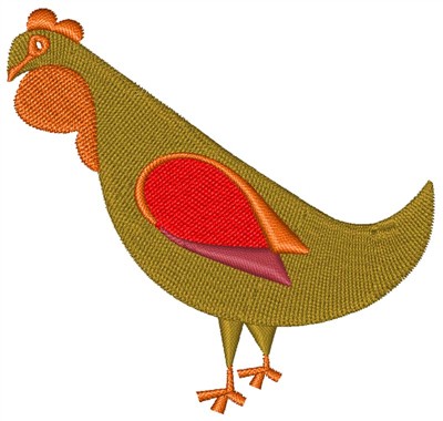 Three French Hens Machine Embroidery Design