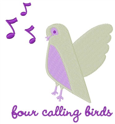 Calling Birds Machine Embroidery Design