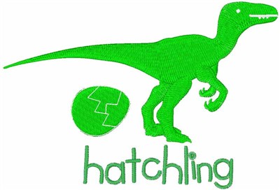 Raptor Hatchling Machine Embroidery Design