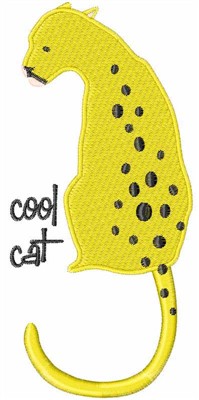 Cool Cat Machine Embroidery Design