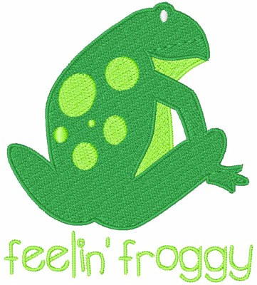 Feeling Froggy Machine Embroidery Design