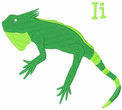 I Iguana Machine Embroidery Design