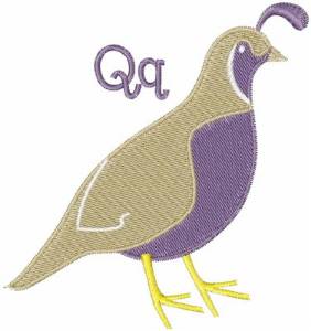 Picture of Quail Q Machine Embroidery Design