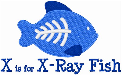 X Is For X-Ray Machine Embroidery Design