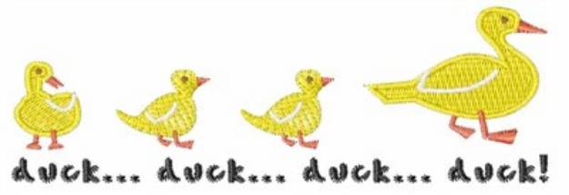 Picture of Duck Duck Machine Embroidery Design