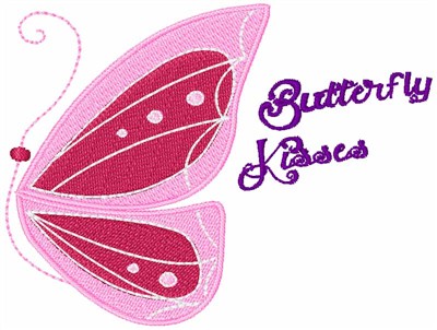 Butterfly Kisses Machine Embroidery Design