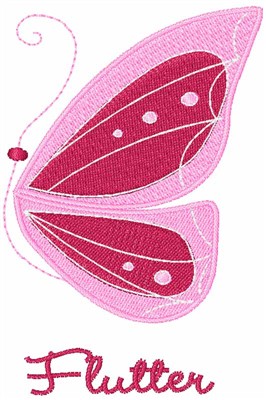 Flutter Machine Embroidery Design