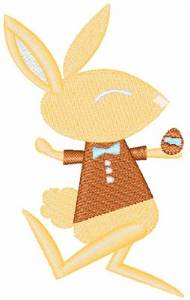 Picture of Boy Bunny Machine Embroidery Design
