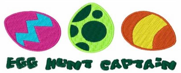 Picture of Egg Hunt Captain Machine Embroidery Design