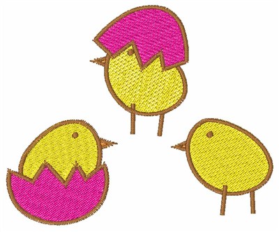 Chicks Machine Embroidery Design