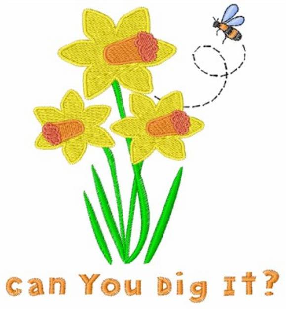 Picture of Can You Dig It Machine Embroidery Design