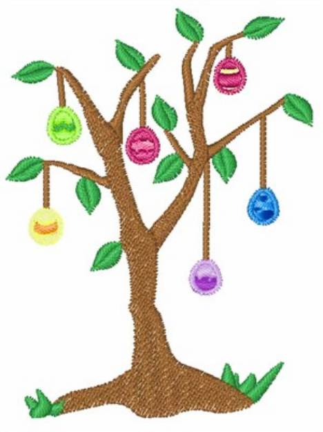 Picture of Easter Egg Tree Machine Embroidery Design