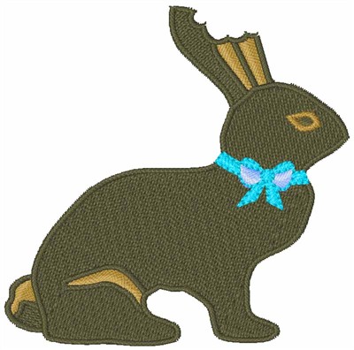 Chocolate Bunny Machine Embroidery Design