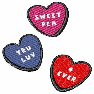 Valentines Day Candy Machine Embroidery Design