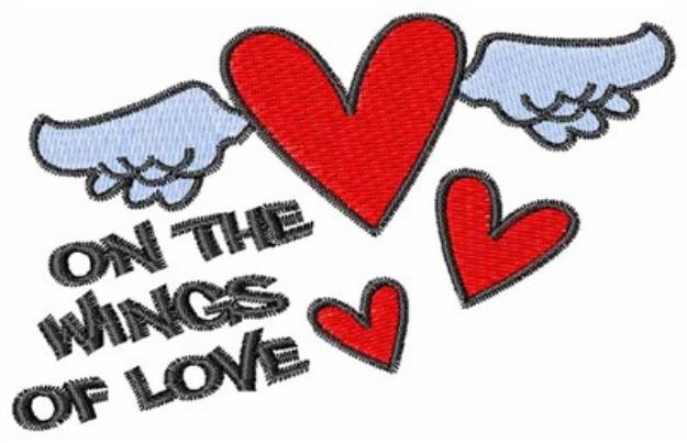 Picture of Wings Of Love Machine Embroidery Design