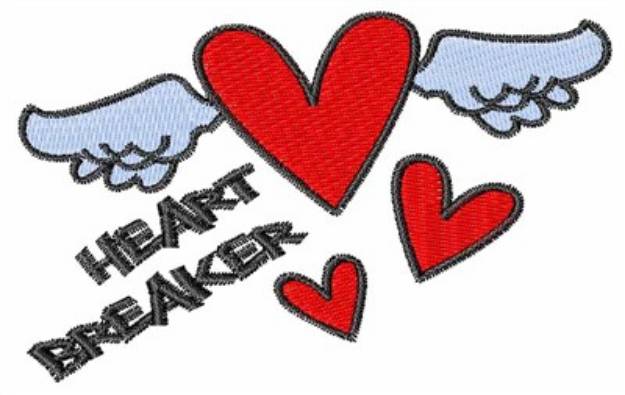 Picture of Heart Breaker Machine Embroidery Design
